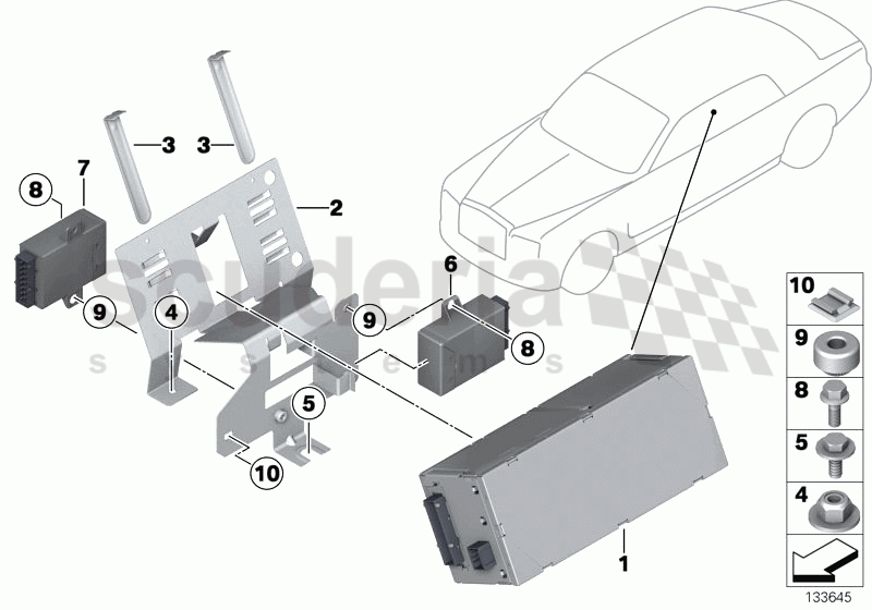 Control units/curtains + amplifier of Rolls Royce Rolls Royce Phantom