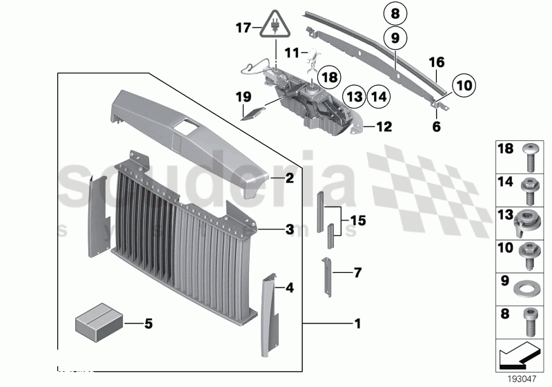 Radiator grill / radiator figure of Rolls Royce Rolls Royce Phantom
