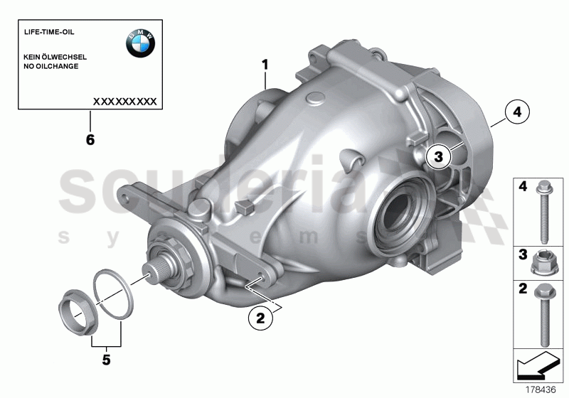 Rear-axle-drive of Rolls Royce Rolls Royce Ghost Series I (2009-2014)
