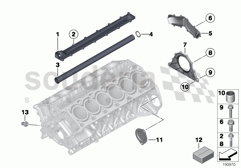 Engine Block Mounting Parts of Rolls Royce Rolls Royce Phantom Extended Wheelbase