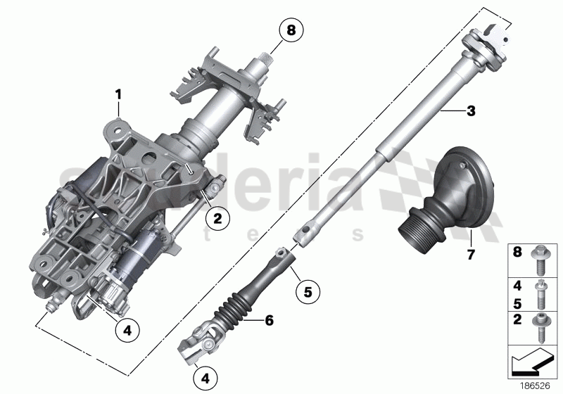 Add-on parts, electr.steering column adj. of Rolls Royce Rolls Royce Ghost Series I (2009-2014)