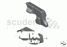 Mounting parts, door trim, rear of Rolls Royce Rolls Royce Ghost Series I (2009-2014)