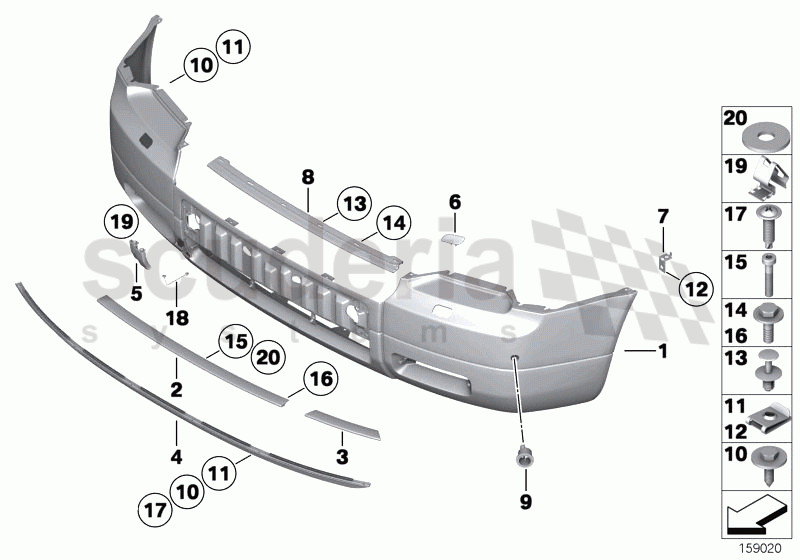 Trim panel, bumper, front of Rolls Royce Rolls Royce Phantom Coupe