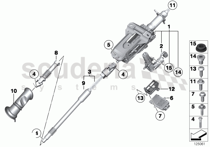 Add-on parts, electr.steering column adj. of Rolls Royce Rolls Royce Phantom Extended Wheelbase