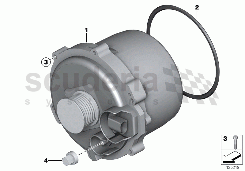 Alternator, water-cooled of Rolls Royce Rolls Royce Phantom Drophead Coupe