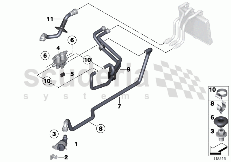 Water valve/Water hose of Rolls Royce Rolls Royce Phantom