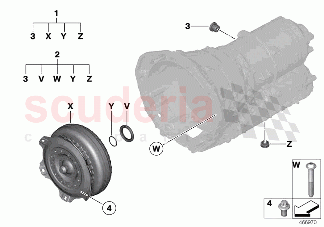 GA8HP95Z torque converter seal elements of Rolls Royce Rolls Royce Cullinan RR31(2017-2023)