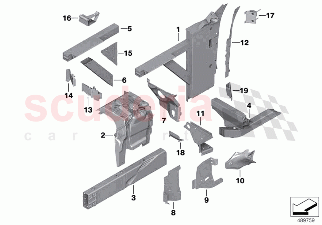 Wheelhouse engine support of Rolls Royce Rolls Royce Cullinan RR31(2017-2023)