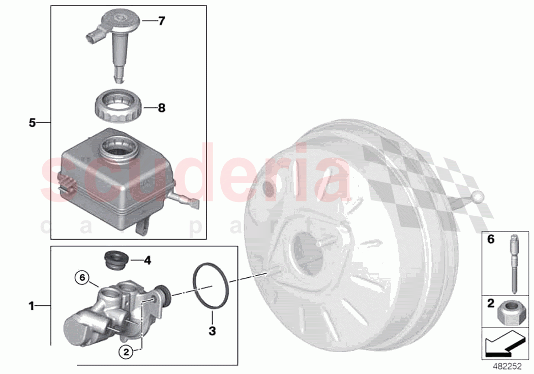 Brake master cylinder expansion tank of Rolls Royce Rolls Royce Cullinan RR31(2017-2023)