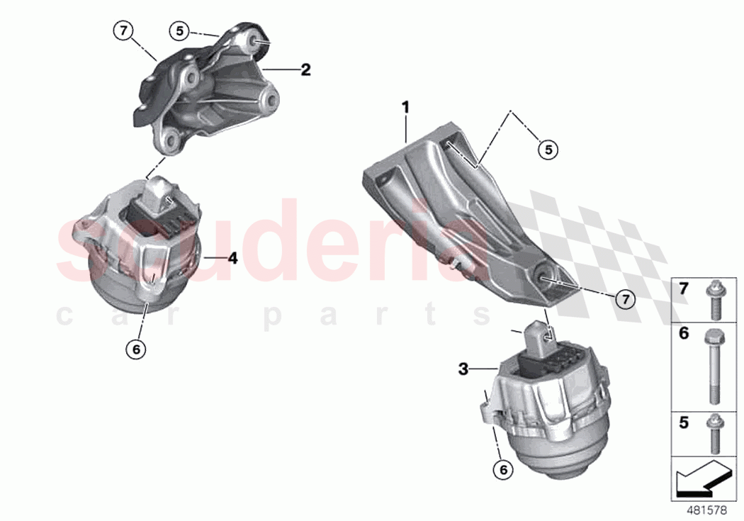 Engine Suspension of Rolls Royce Rolls Royce Cullinan RR31(2017-2023)
