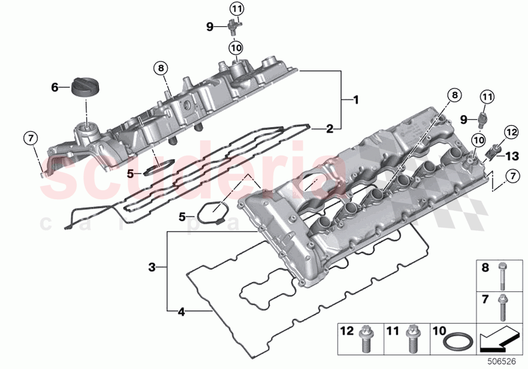Cylinder head cover of Rolls Royce Rolls Royce Cullinan RR31(2017-2023)