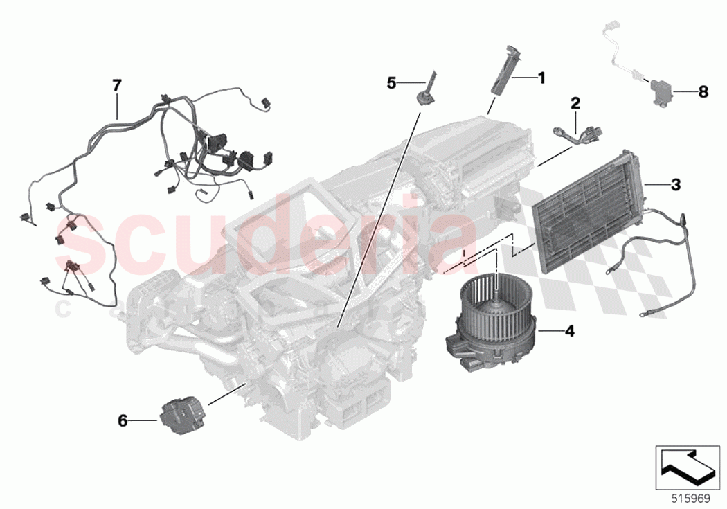 Electric parts for AC unit of Rolls Royce Rolls Royce Cullinan RR31(2017-2023)