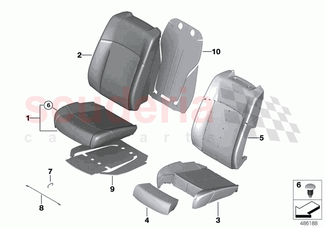 Seat front cushion cover basic seat of Rolls Royce Rolls Royce Cullinan RR31(2017-2023)
