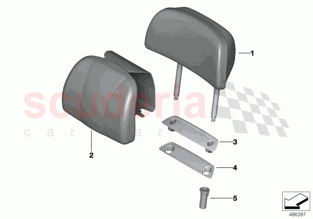 Seat rear head restraint comfort seat of Rolls Royce Rolls Royce Cullinan RR31(2017-2023)