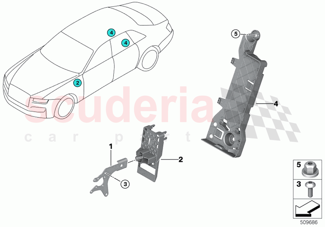 Control unit holder heat comfort pack of Rolls Royce Rolls Royce Cullinan RR31(2017-2023)