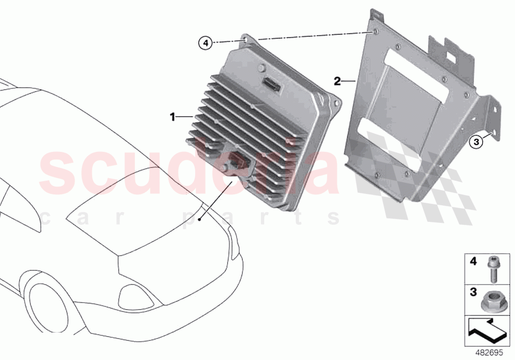Control unit Power Control Unit PCU of Rolls Royce Rolls Royce Cullinan RR31(2017-2023)