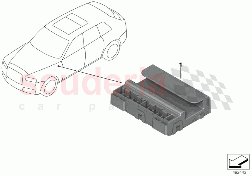 Ethernet switch box of Rolls Royce Rolls Royce Cullinan RR31(2017-2023)