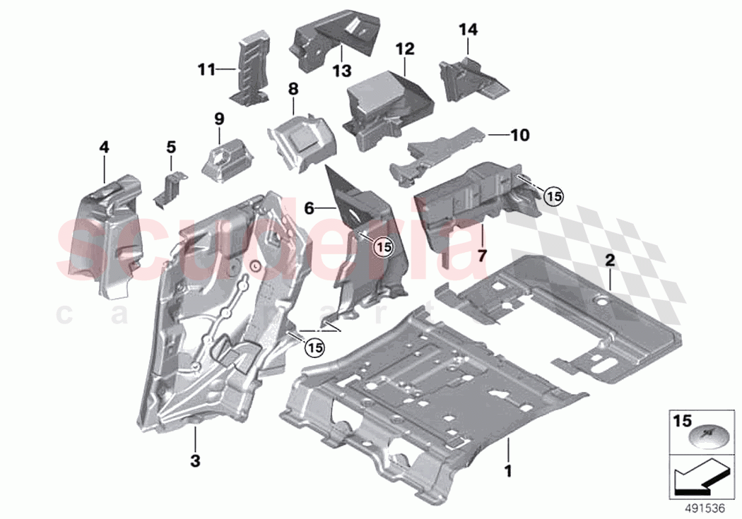 Sound insulating rear of Rolls Royce Rolls Royce Cullinan RR31(2017-2023)