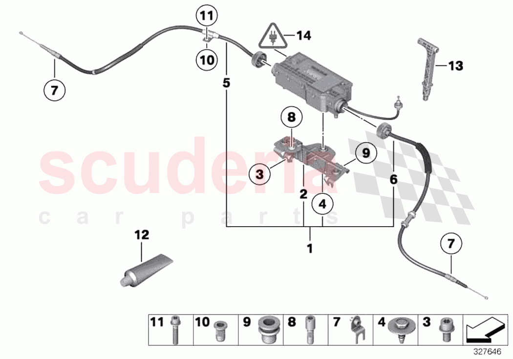 Parking brake actuator of Rolls Royce Rolls Royce Dawn RR6(2017-2023)