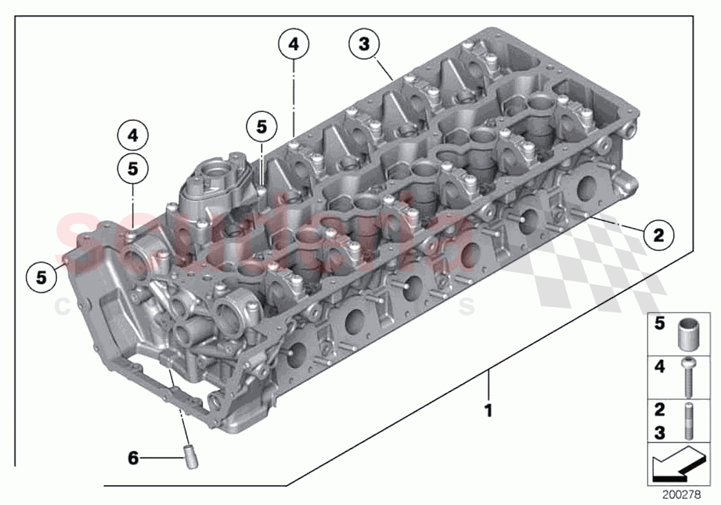 Cylinder head of Rolls Royce Rolls Royce Dawn RR6(2017-2023)