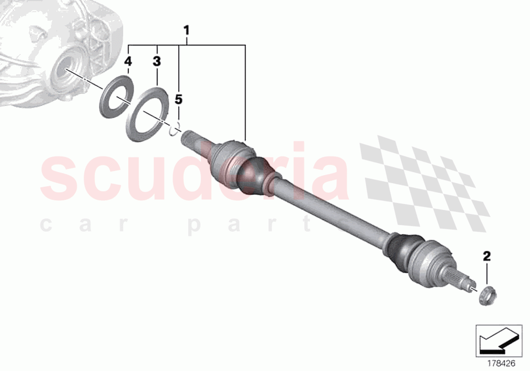 Output shaft of Rolls Royce Rolls Royce Dawn RR6(2017-2023)