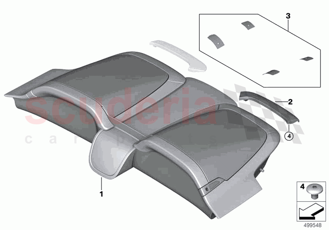 Extended tonneau cover of Rolls Royce Rolls Royce Dawn RR6(2017-2023)