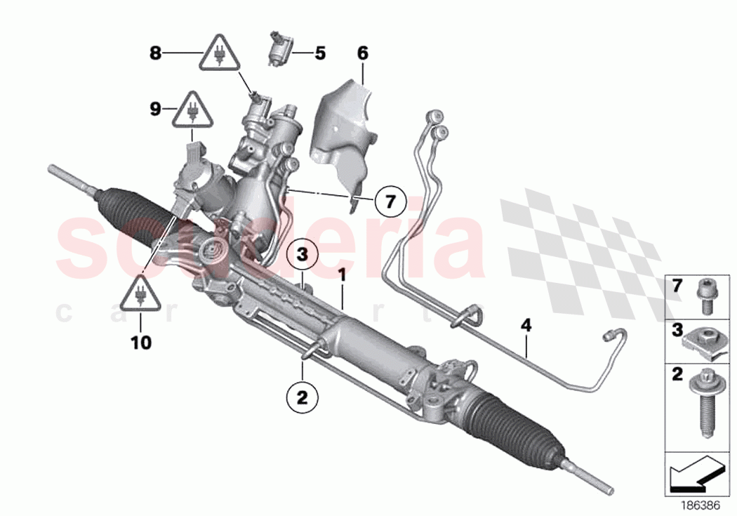 Hydro steering box of Rolls Royce Rolls Royce Dawn RR6(2017-2023)