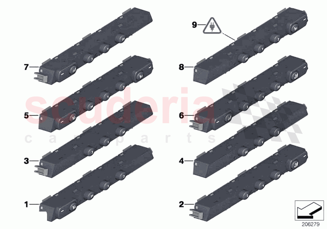 Op unit suppl seat functions front of Rolls Royce Rolls Royce Dawn RR6(2017-2023)