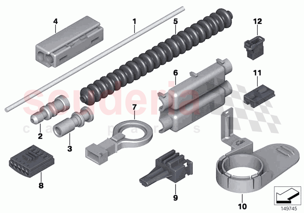 Repair parts optical fibre cable of Rolls Royce Rolls Royce Dawn RR6(2017-2023)