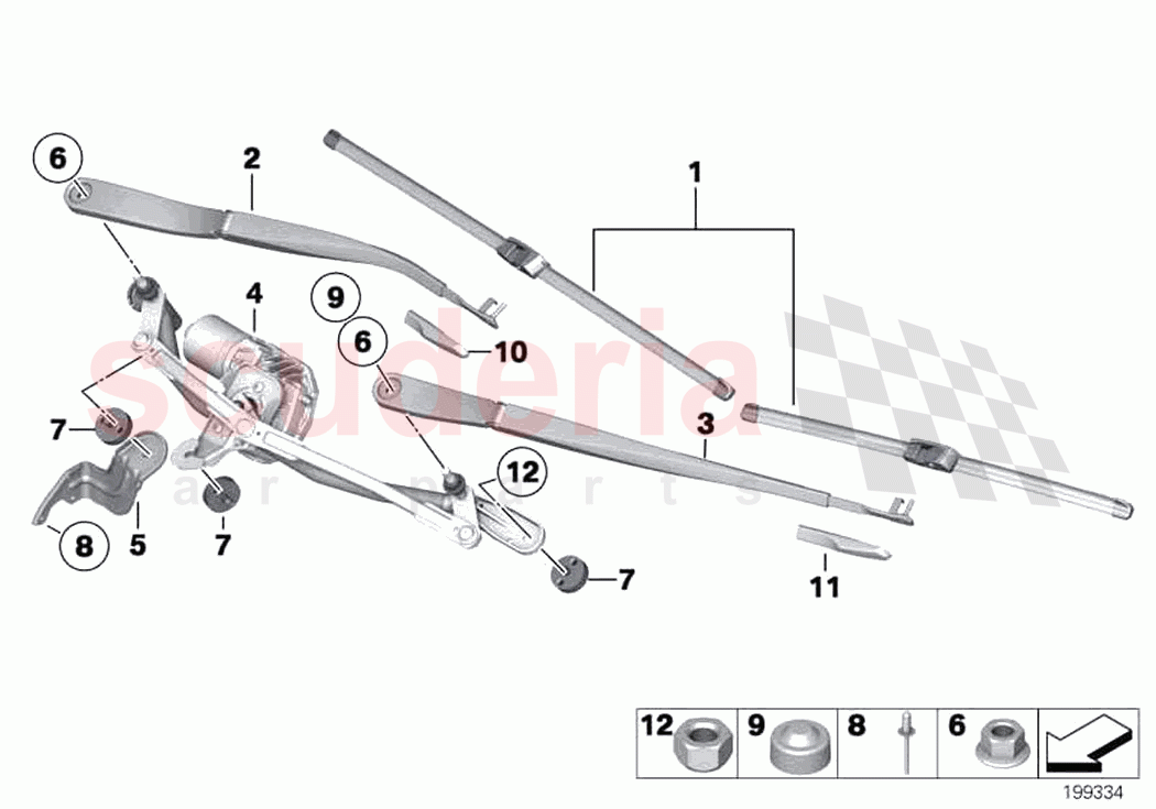 Wipe system of Rolls Royce Rolls Royce Dawn RR6(2017-2023)