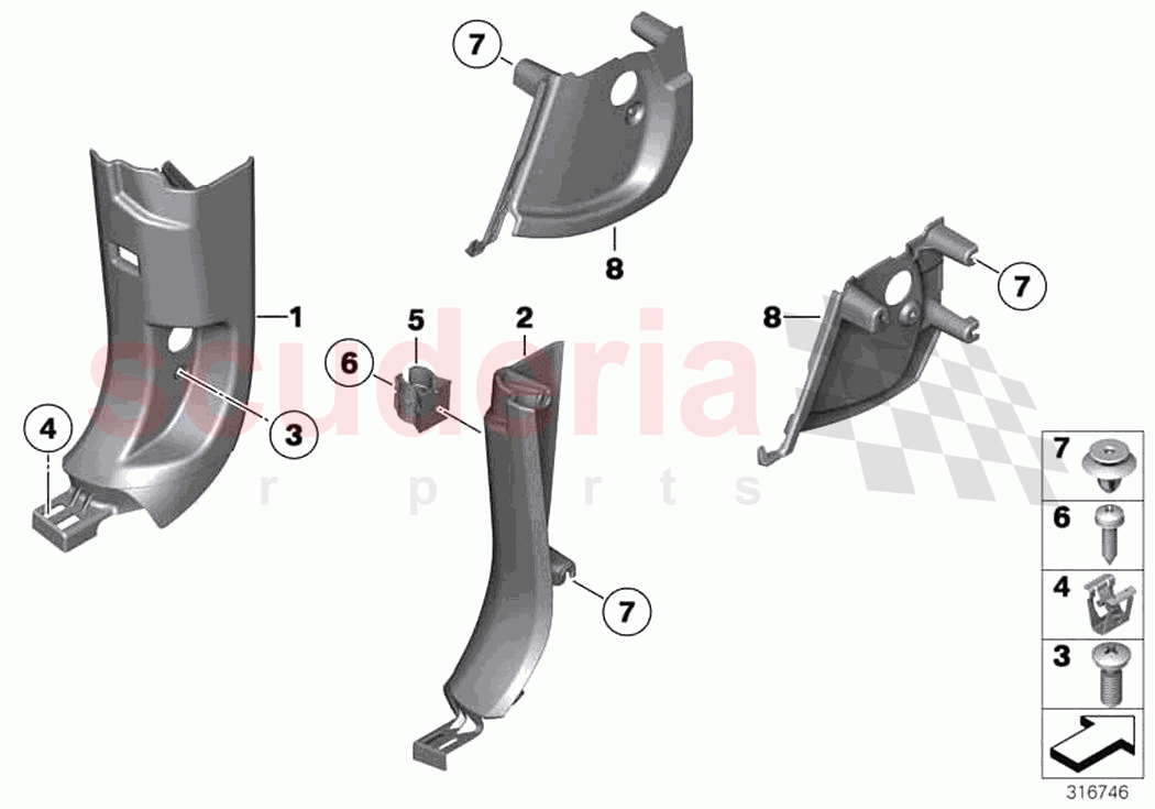 Trim panel leg room of Rolls Royce Rolls Royce Dawn RR6(2017-2023)