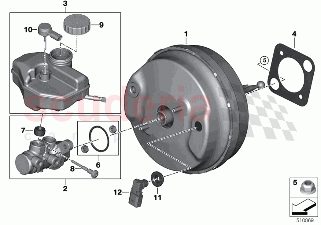 Power brake of Rolls Royce Rolls Royce Ghost Extended RR22(2019-2023)