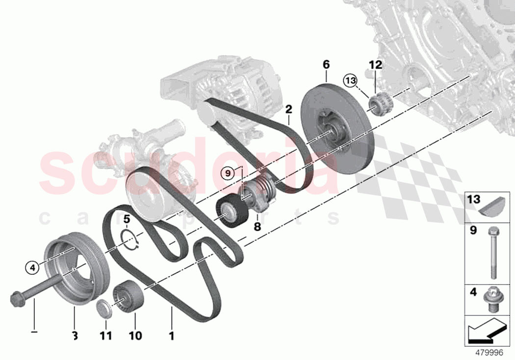 Belt Drive of Rolls Royce Rolls Royce Ghost Extended RR22(2019-2023)