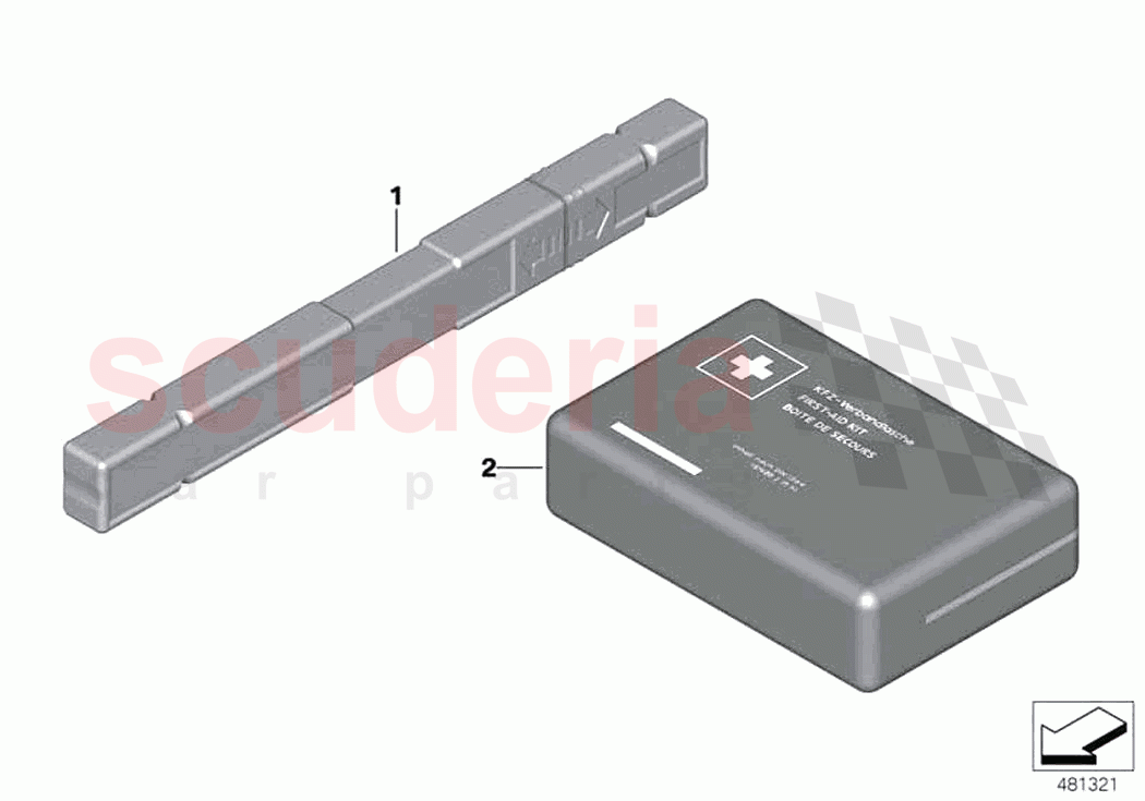 Warning triangle First aid kit cushion of Rolls Royce Rolls Royce Ghost Extended RR22(2019-2023)