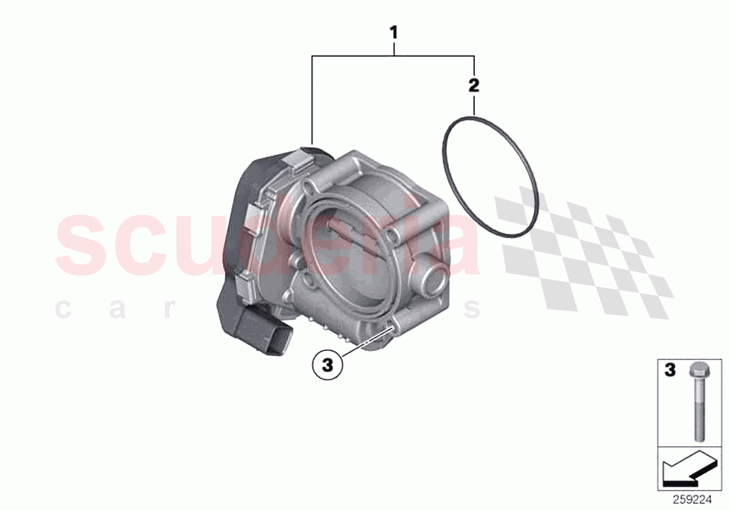 Throttle housing Assy of Rolls Royce Rolls Royce Ghost Extended RR22(2019-2023)