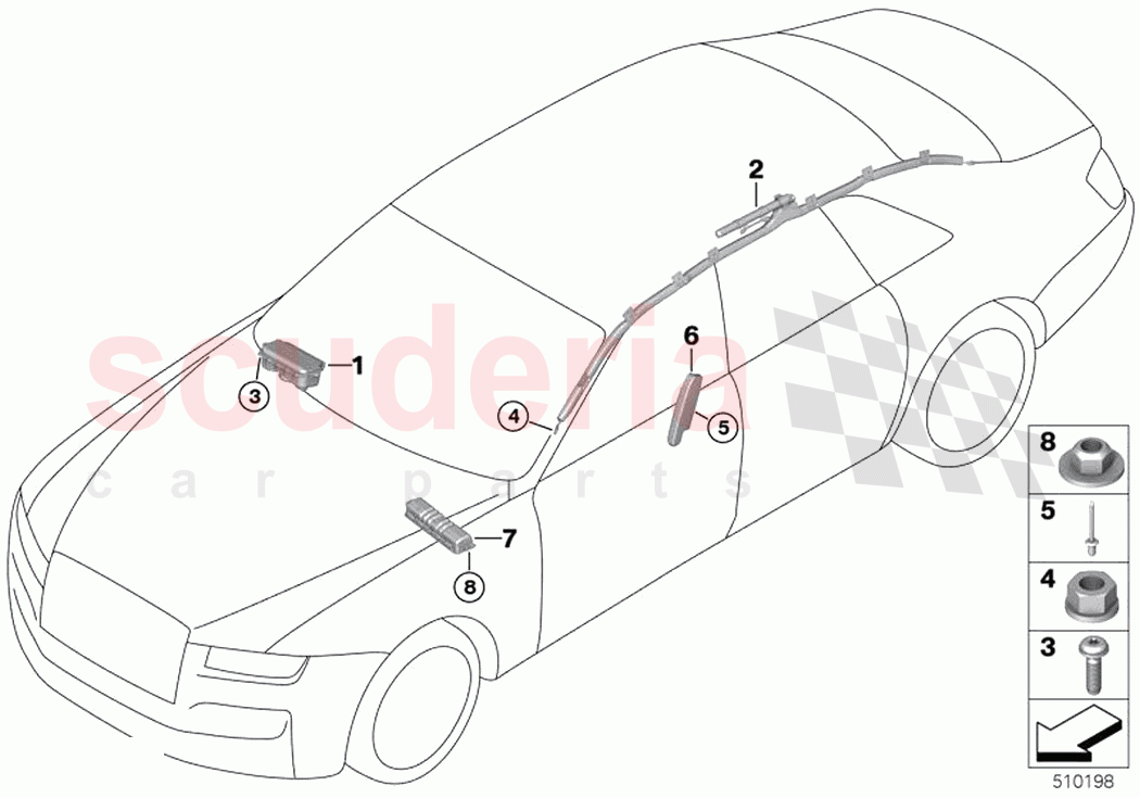 Airbag of Rolls Royce Rolls Royce Ghost Extended RR22(2019-2023)