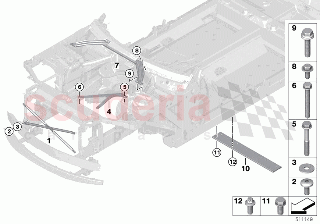 Reinforcement body of Rolls Royce Rolls Royce Ghost Extended RR22(2019-2023)