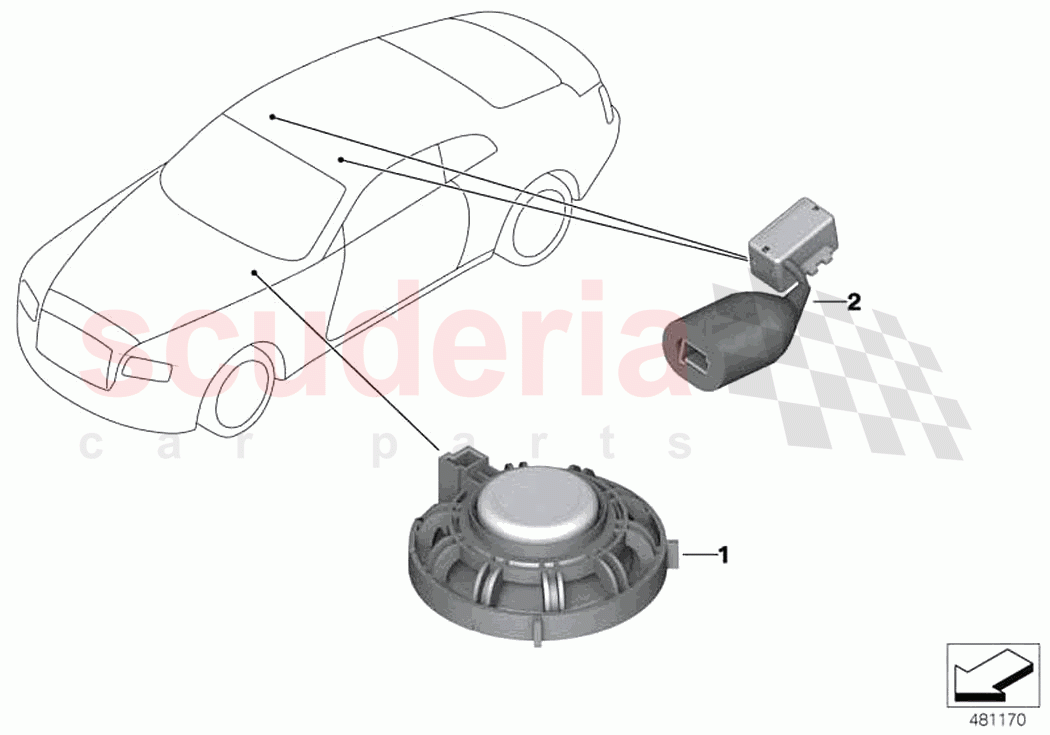 Single parts f hands free facility of Rolls Royce Rolls Royce Ghost RR21(2019-2023)