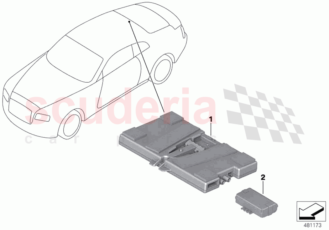 Telematic Communication Box of Rolls Royce Rolls Royce Ghost RR21(2019-2023)
