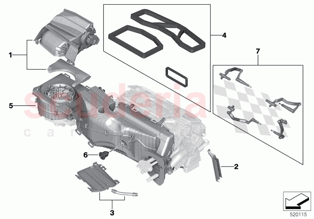 Housing parts heater and air condit of Rolls Royce Rolls Royce Ghost RR21(2019-2023)