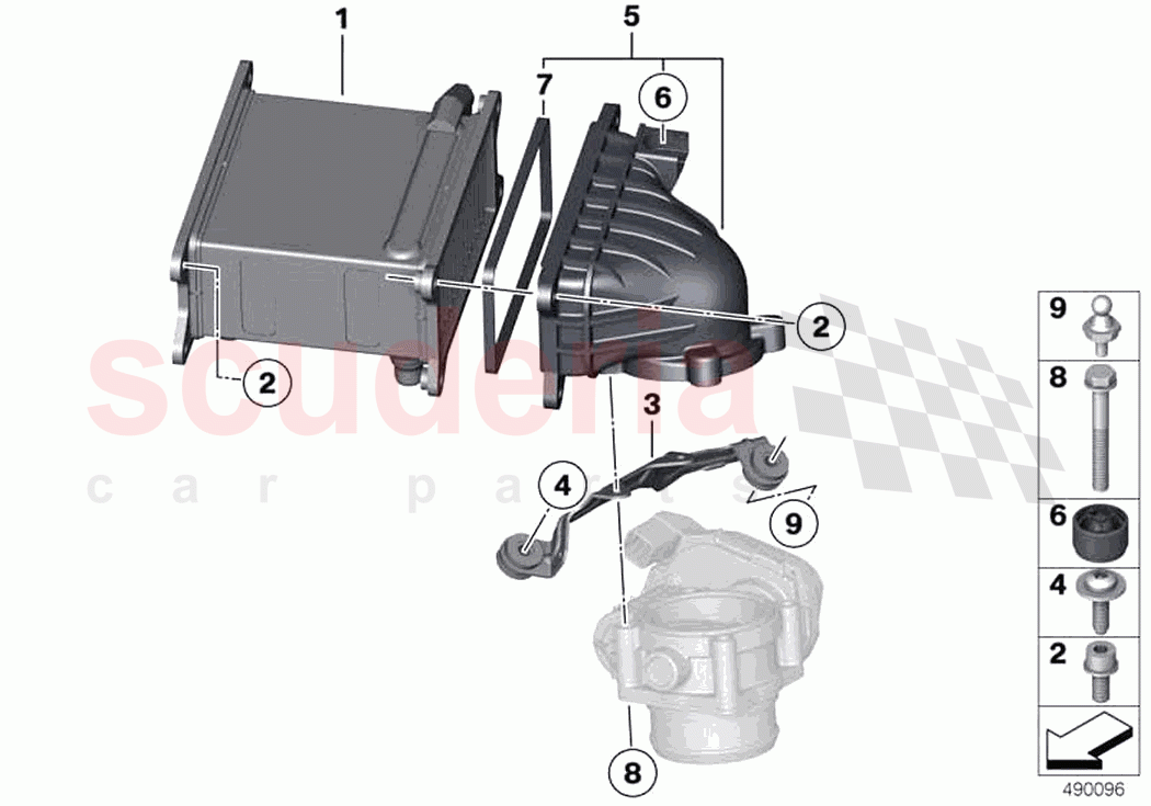 Charge air cooler of Rolls Royce Rolls Royce Ghost RR21(2019-2023)