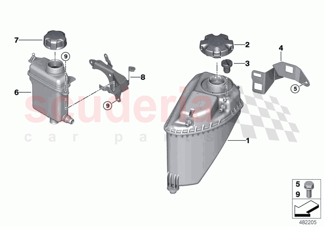 Expansion tank of Rolls Royce Rolls Royce Ghost RR21(2019-2023)
