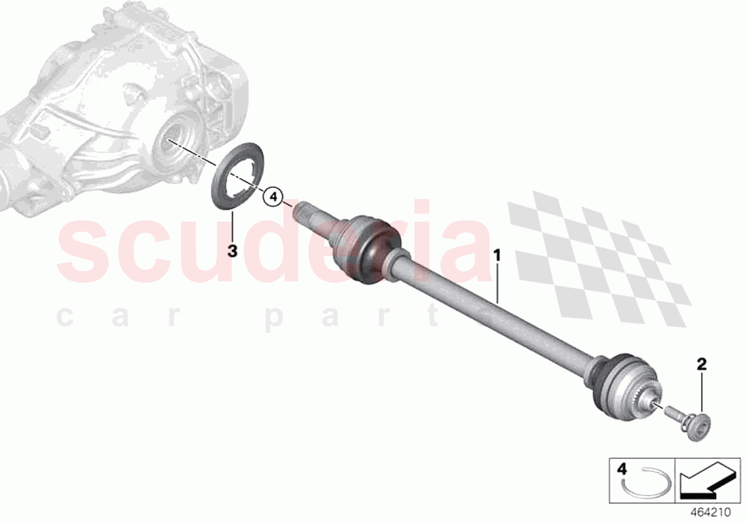 Output shaft of Rolls Royce Rolls Royce Ghost RR21(2019-2023)