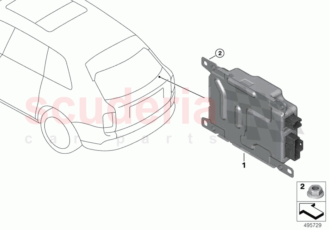 Battery charging module BCU150 of Rolls Royce Rolls Royce Ghost RR21(2019-2023)