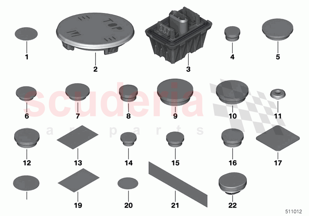 Sealing cap plug of Rolls Royce Rolls Royce Ghost RR21(2019-2023)
