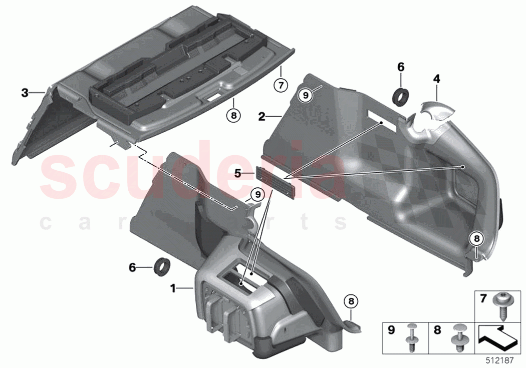 Trunk trim panel of Rolls Royce Rolls Royce Ghost RR21(2019-2023)