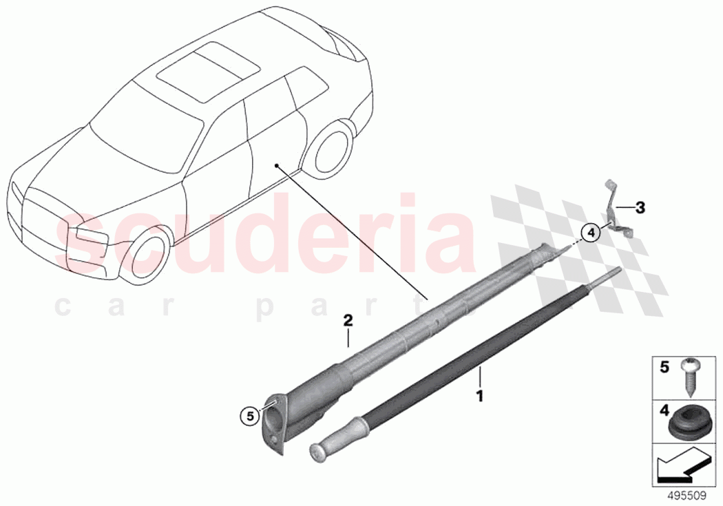 Umbrella bag of Rolls Royce Rolls Royce Ghost RR21(2019-2023)