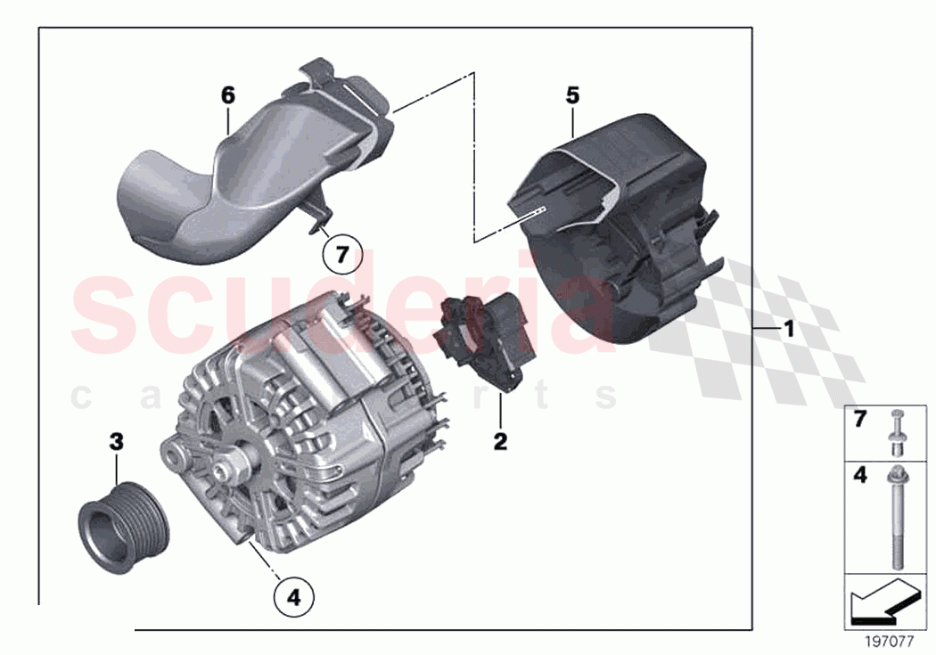 Alternator of Rolls Royce Rolls Royce Ghost RR4(2017-2019)