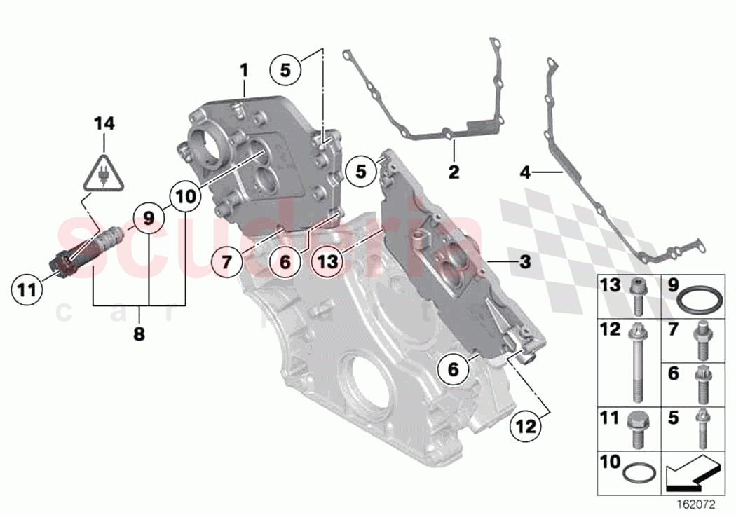 Upper timing case of Rolls Royce Rolls Royce Ghost RR4(2017-2019)
