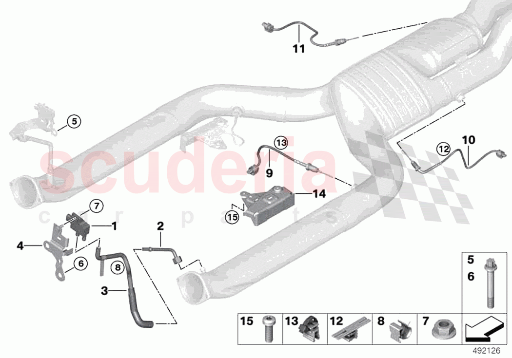 Petrol partic filter sens mounted parts of Rolls Royce Rolls Royce Ghost RR4(2017-2019)